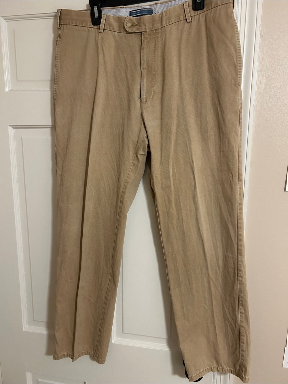 Peter Millar Mens Khaki Straight-Leg Chinos Size 36/30